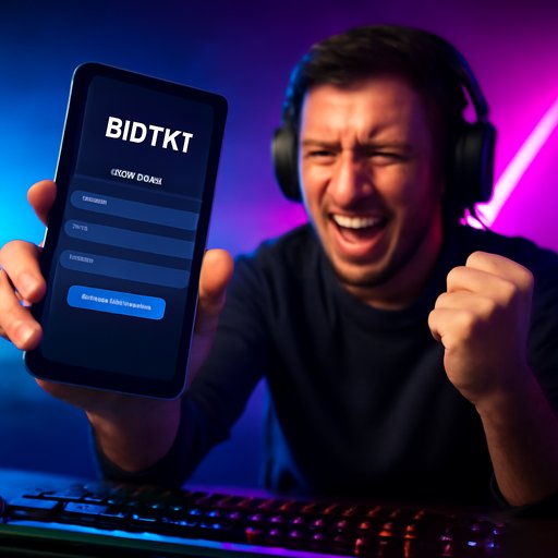 BDTK1 রেজিস্টার ফর্ম সহ ফোন স্ক্রিন